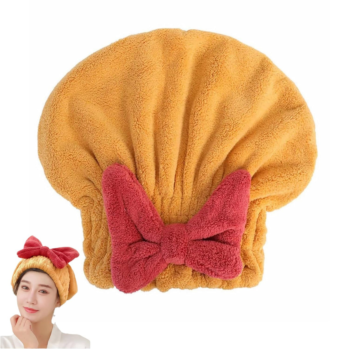 Microfiber Hair Towels Wrap Hair Drying Cap for Women 2Pcs Colors