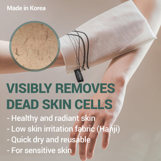 DEARCUS Korean Exfoliating Mitt 2 Pack - Hanji Scrub Glove