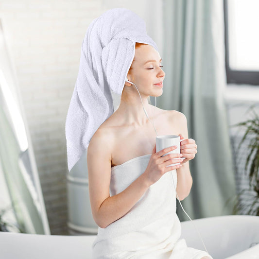 Utopia Towels 4 Pack Premium XL Bath Towels, 30x60 in, Cotton, White
