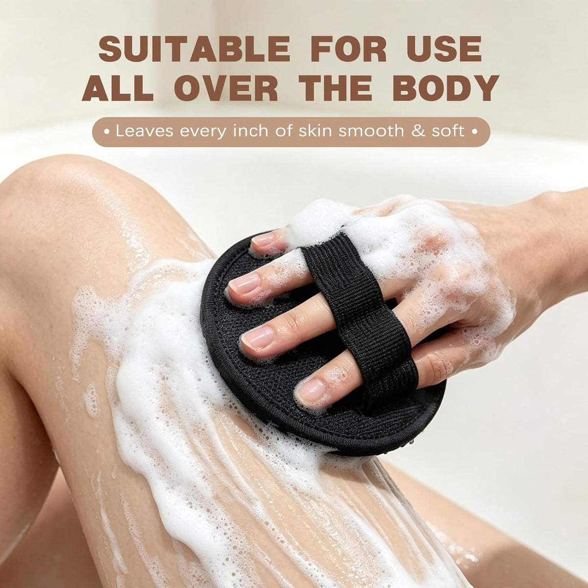 2PCS Vivanchor Exfoliating Bath Glove, Exfoliating Gloves for Shower, No Pain Exfoliating Bath Scrubber Glove,Quick-Dry Exfoliator Glove for Bath, Shower, Arms, Legs, Elbows & Feet