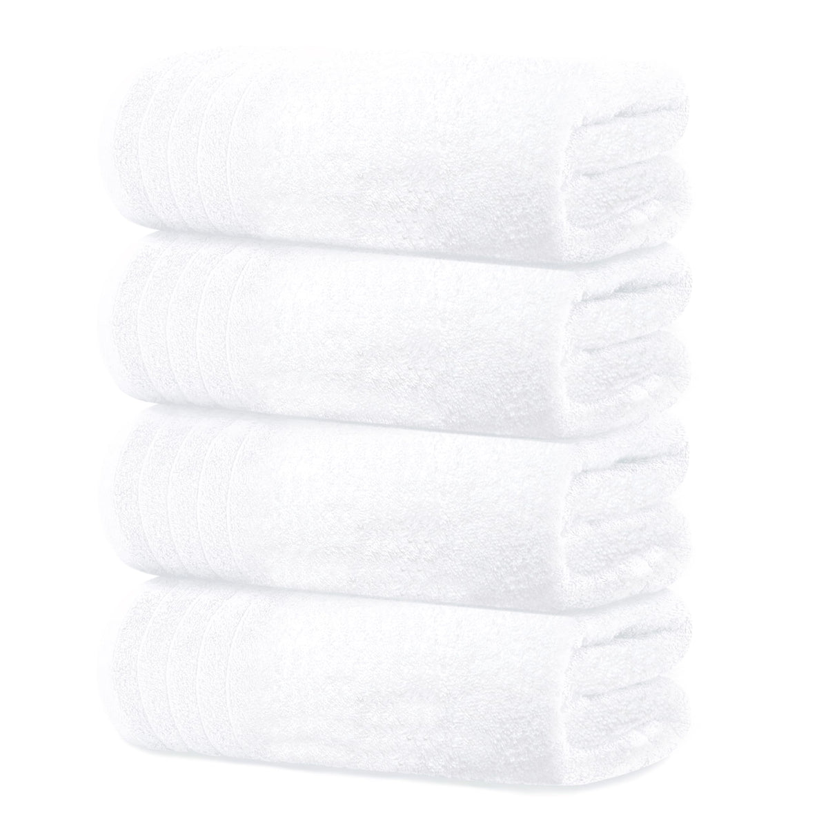 Tens Towels 4 Piece Extra Large Bath Towels 30 x 60 Inches, Black
