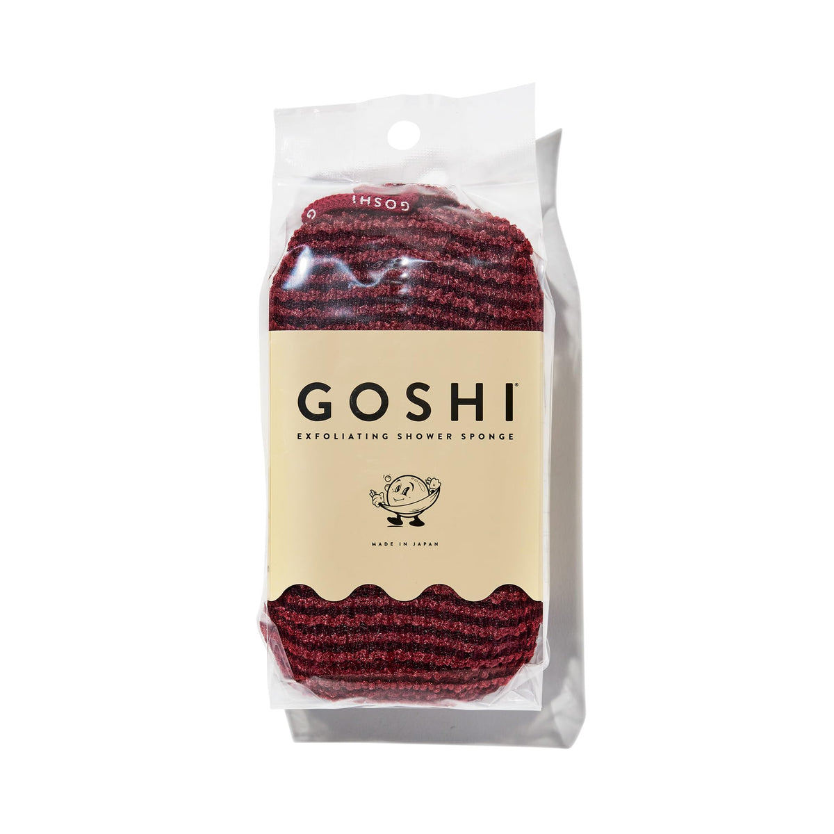 Goshi Exfoliating Shower Sponge- Grey, Rapid-Drying, Rip Resistant
