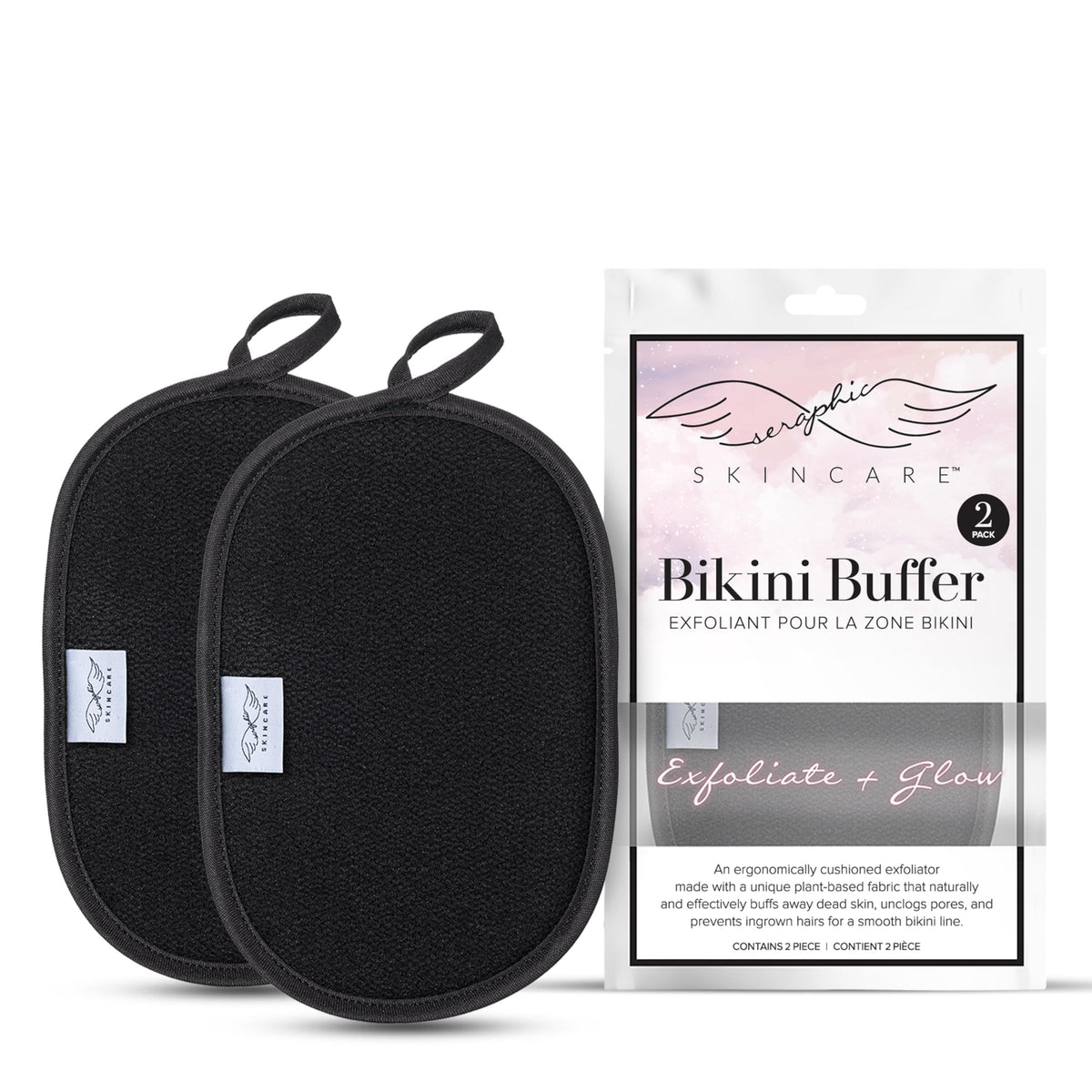 Bikini Buffer Scrub Mitt for Women, Ingrown Hair & Razor Bumps Treatment