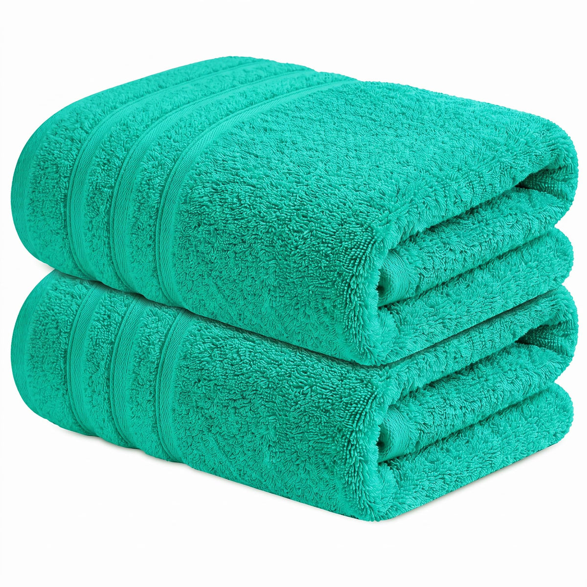 Infinitee Xclusives 100% Ring-Spun Cotton Bath Towels for Bathroom - Pack 2