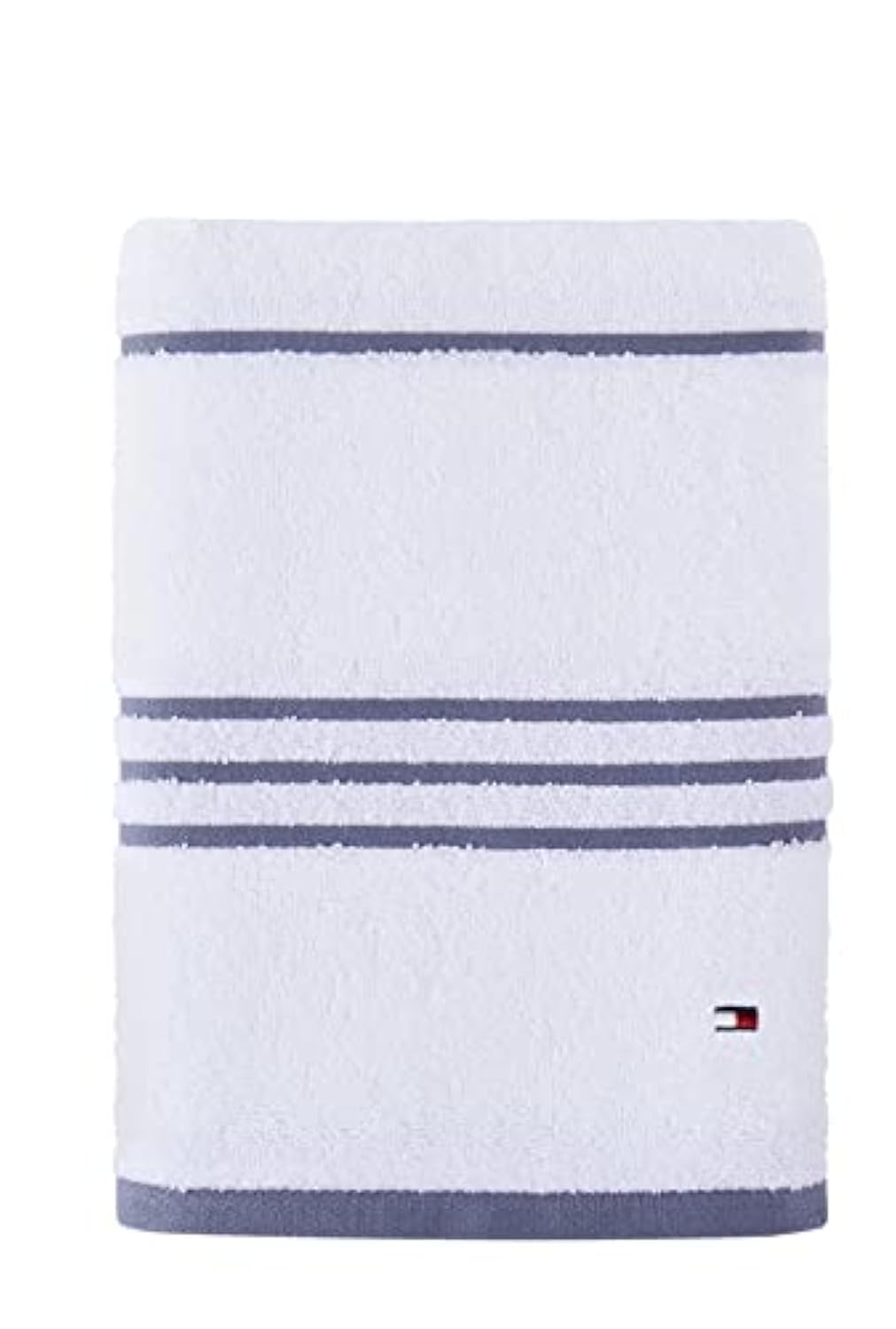 Tommy Hilfiger Modern American Solid Bath Towel, 30 X 54 Inches, 100% Cotton 574 GSM (Peacoat)