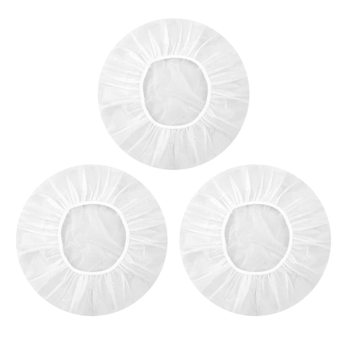 Shower Cap, 3 Pcs Waterproof Reusable Shower Caps Bath Hair Hat