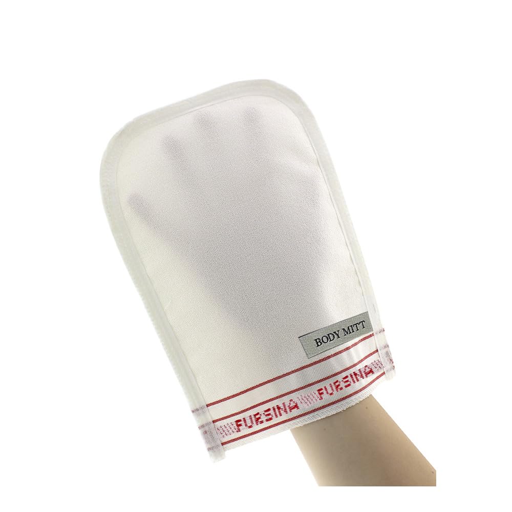 Exfoliating Glove (2 PCS) - Turkish Hammam Mitt for Bath, Exfoliating Body Scrubber Mitt, Dead & Dry Skin Remover for Body, Great for Spray Tan Removal, Smooth Skin Surface