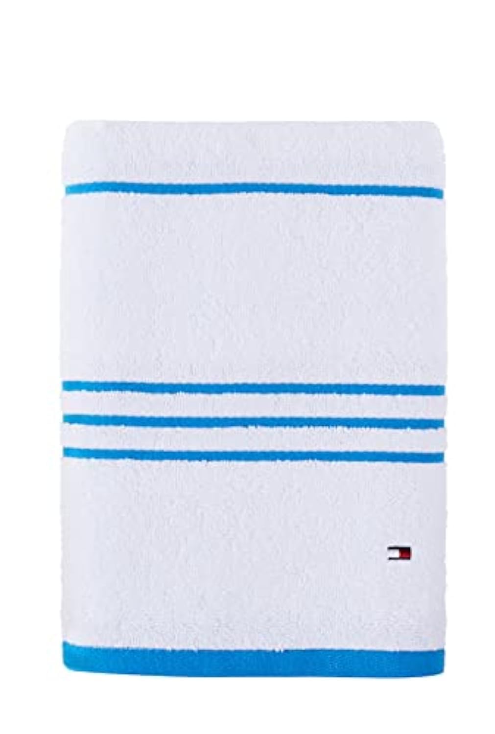 Tommy Hilfiger Modern American Solid Bath Towel, 30 X 54 Inches, 100% Cotton 574 GSM (Peacoat)