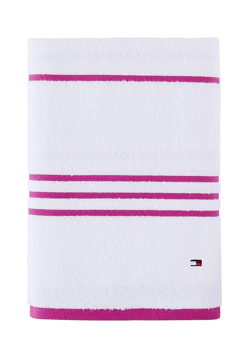 Tommy Hilfiger Modern American Solid Bath Towel, 30 X 54 Inches, 100% Cotton 574 GSM (Peacoat)