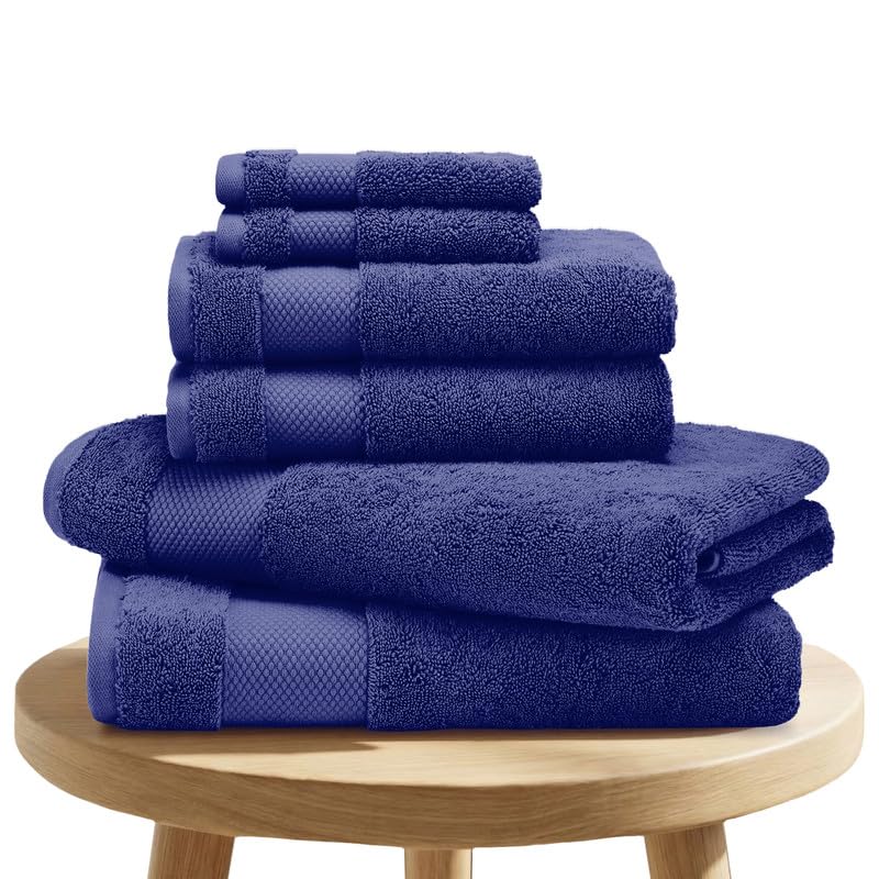 BIOWEAVES 100% Organic Cotton 700 GSM Plush Bath Towels 30" x 58" GOTS Certified - White, Pack of 2