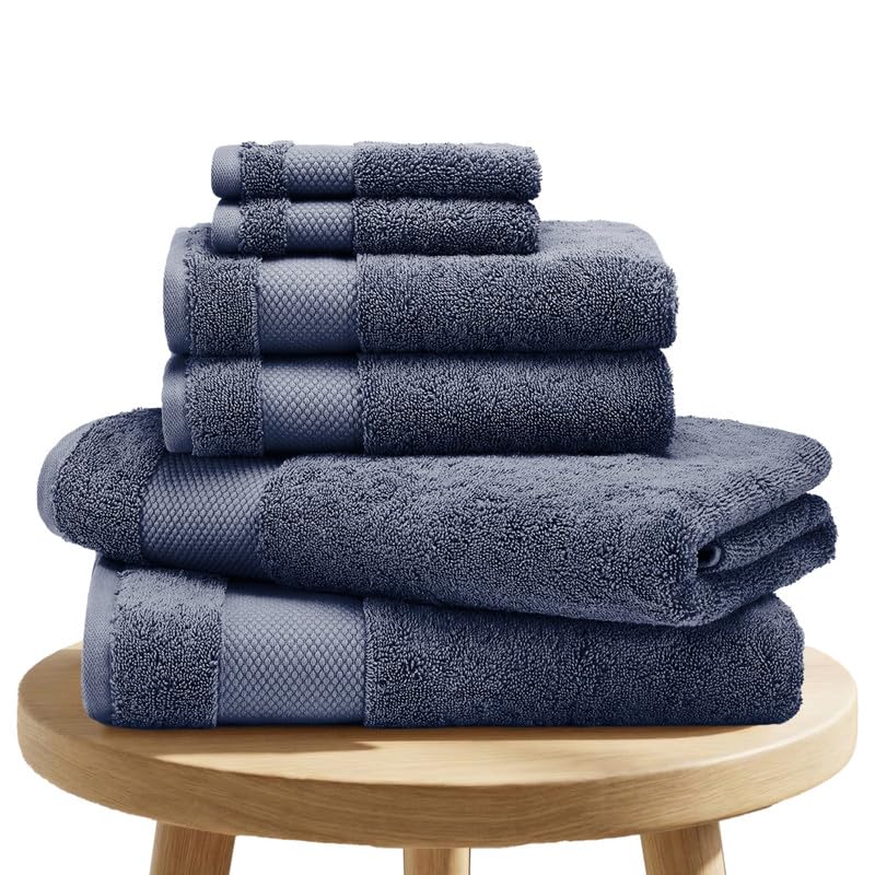 BIOWEAVES 100% Organic Cotton 700 GSM Plush Bath Towels 30" x 58" GOTS Certified - White, Pack of 2