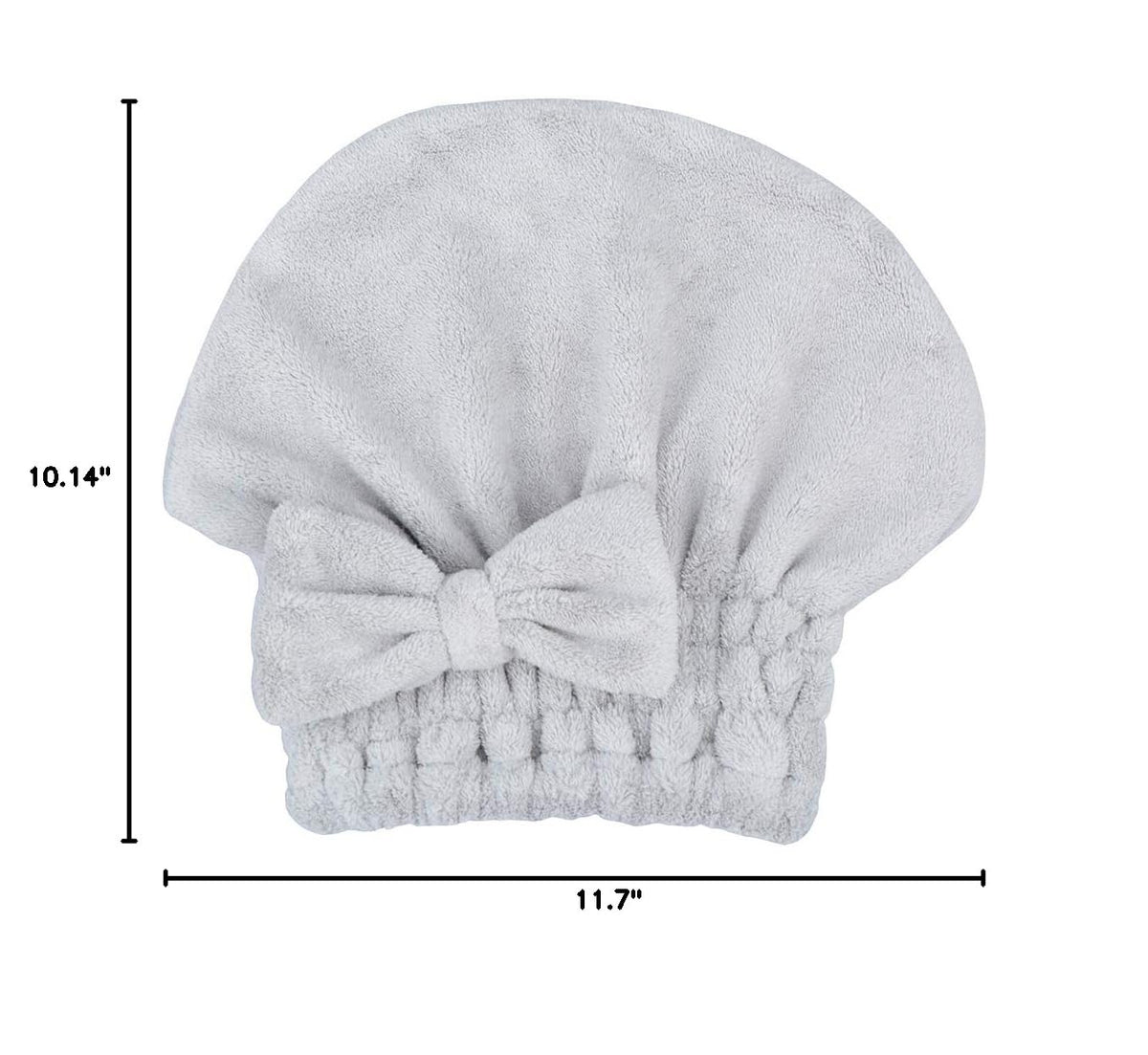 Microfiber Hair Drying Towels Head wrap with Bow-Knot Shower Cap Hair Turban hairWrap Bath Cap for Curly Long & Wet Hair Gift for Women