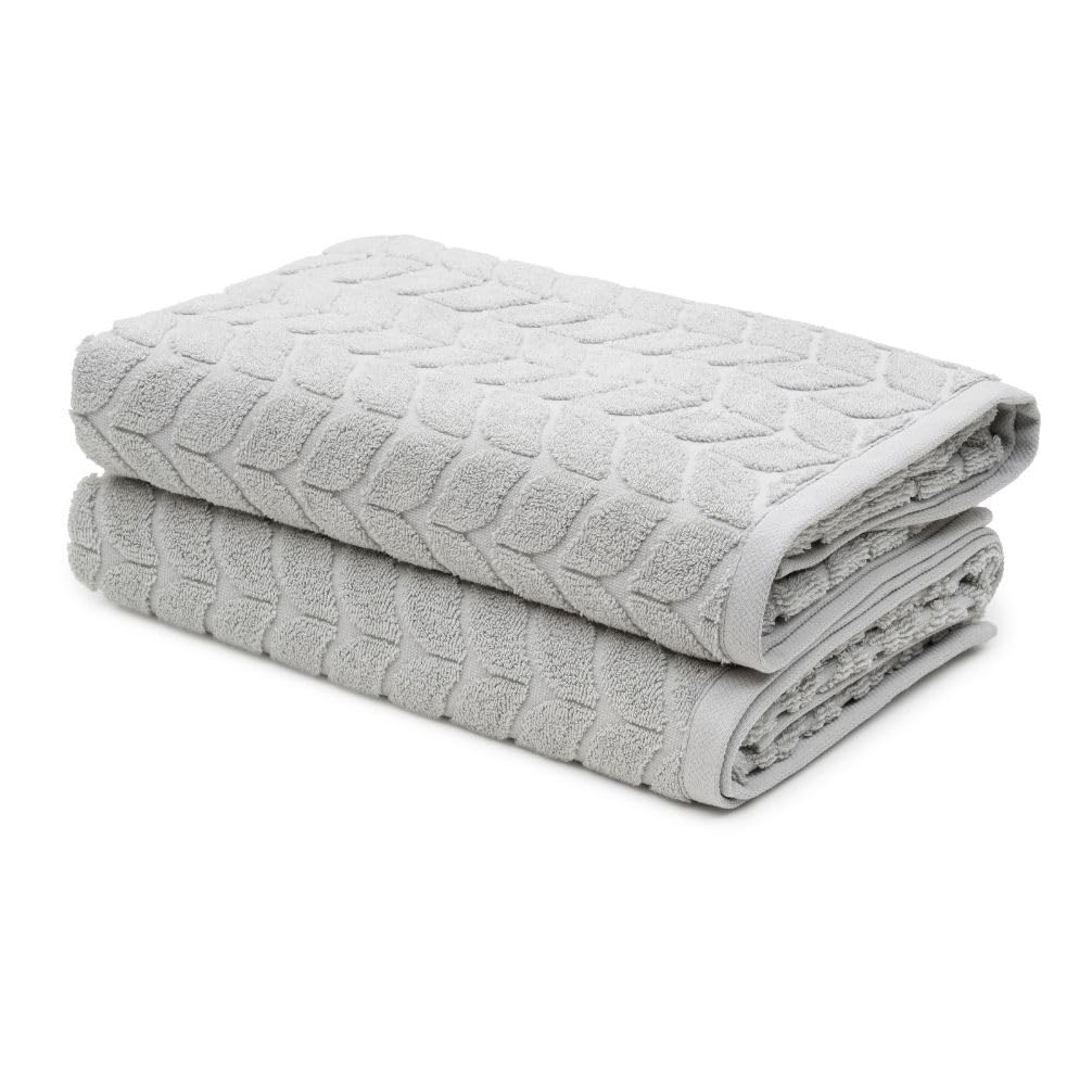 BAGNO MILANO Turkish Cotton Hand & Bath Towels - Plush, Ultra Absorbent Set (Cream, 2 pcs Bath Towel Set)