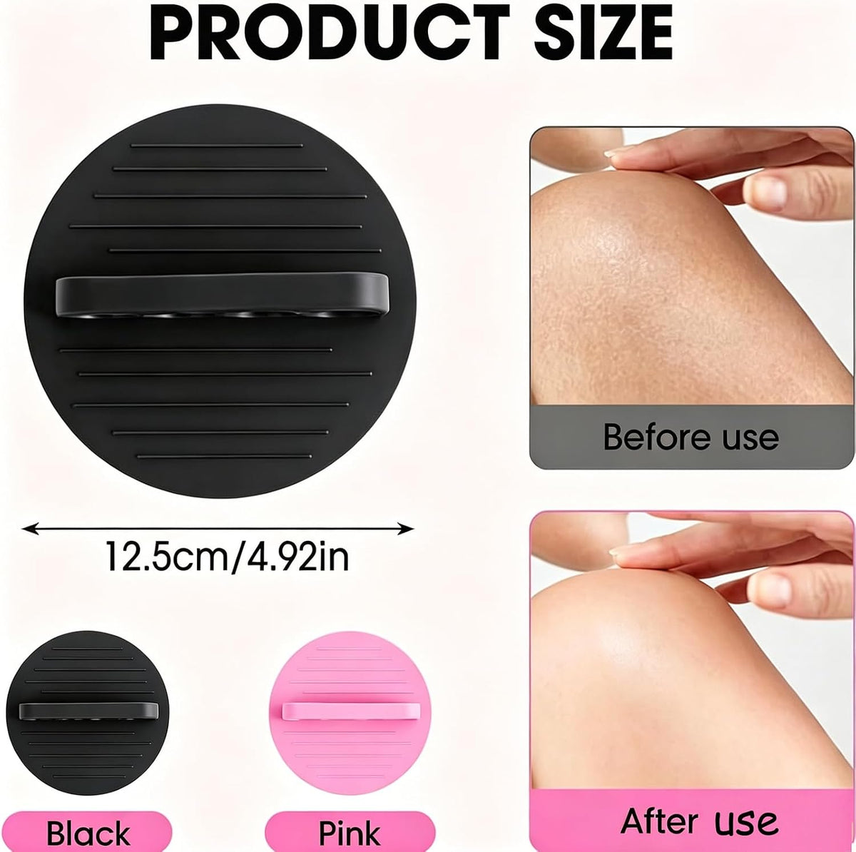 2 Counts Soft Rubber Shower Scrubber, 2026 Upgraded Gentle Exfoliating Bath Glove, Deep Cleansing Shower and Bath Tool, for Massage and Removing Dead Skin, for All Skin Types