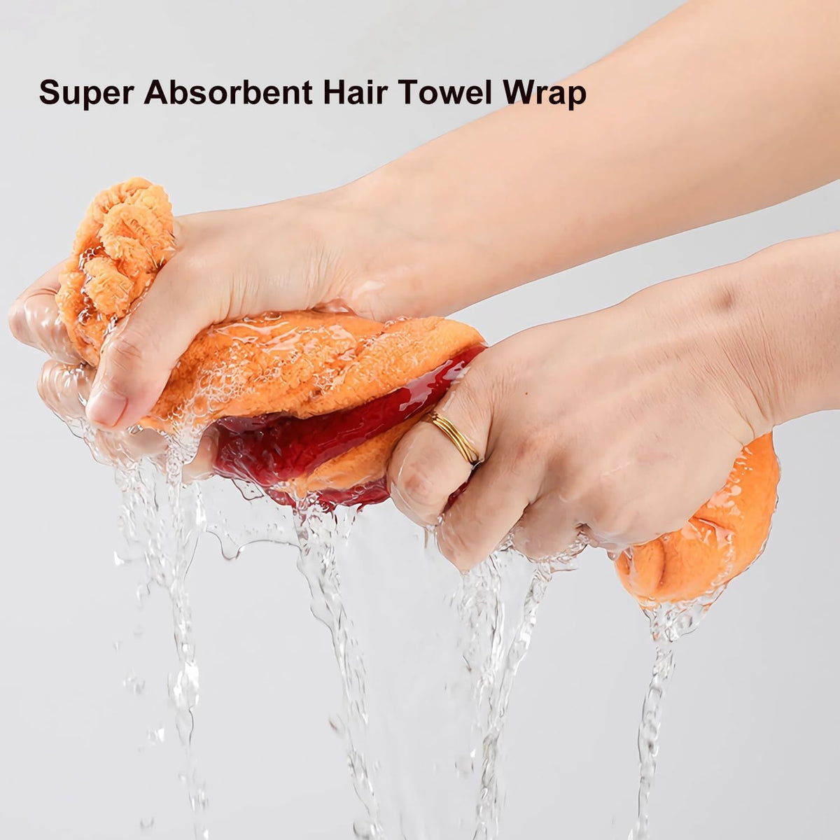 Microfiber Hair Towels Wrap Hair Drying Cap for Women 4pcs Colors