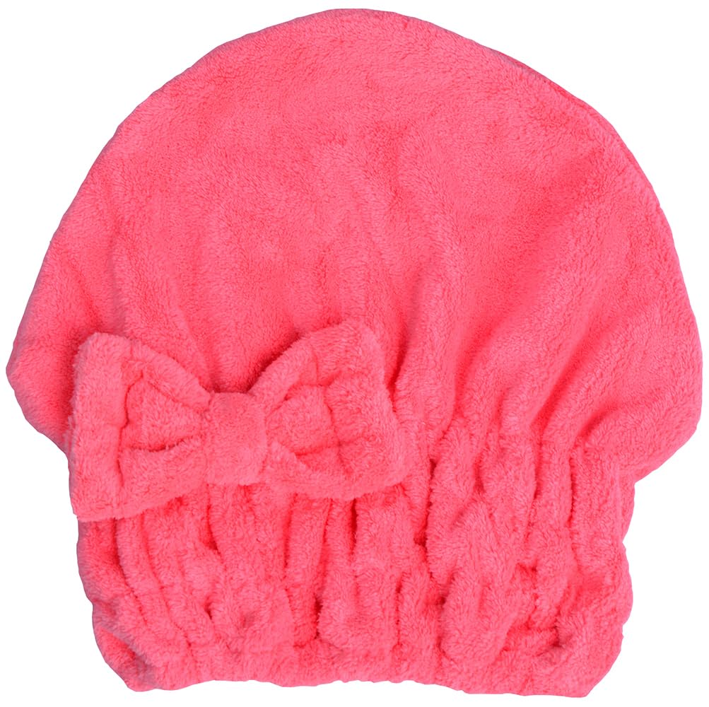 HOPESHINE Microfiber Hair Towel Cap for Women Wet Short or Long Curly Hair Super Absorbent Turbans Anti Frizz Great Gift for Women and Girls (Black, 1)