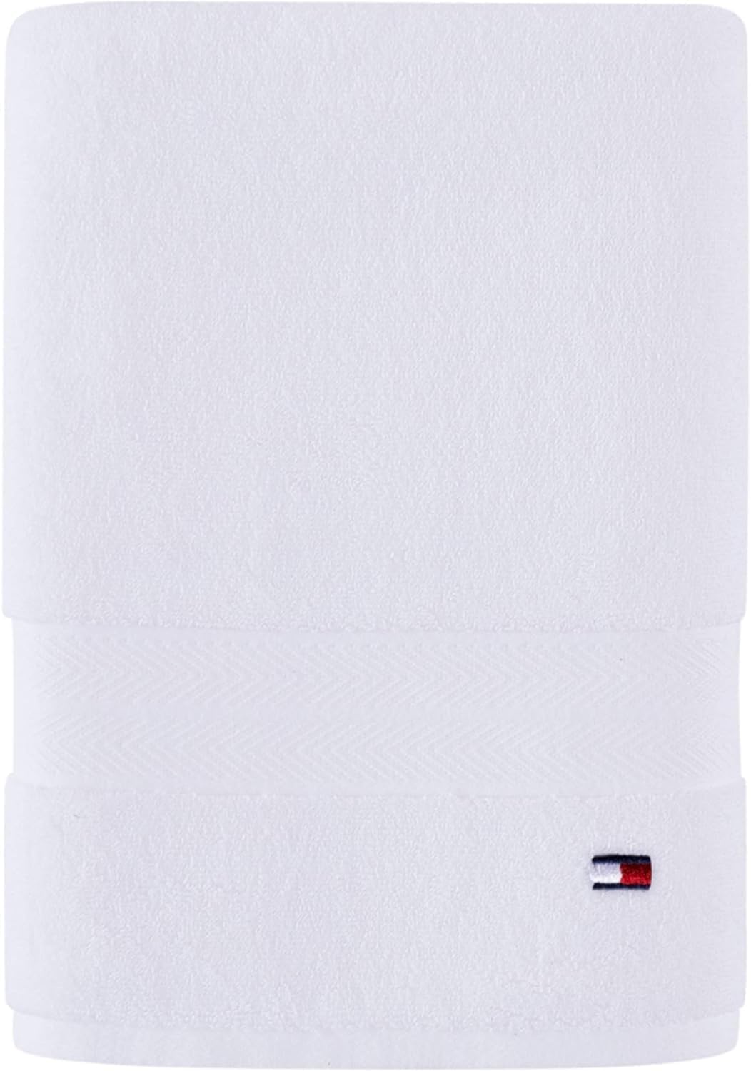 Tommy Hilfiger Modern American Solid Bath Towel, 30 X 54 Inches, 100% Cotton 574 GSM (Peacoat)