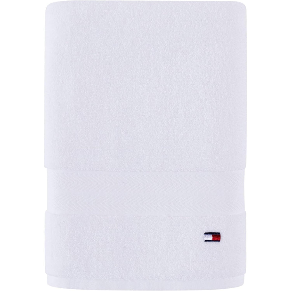 Tommy Hilfiger Modern American Solid Bath Towel, 30 X 54 Inches, 100% Cotton 574 GSM (Peacoat)