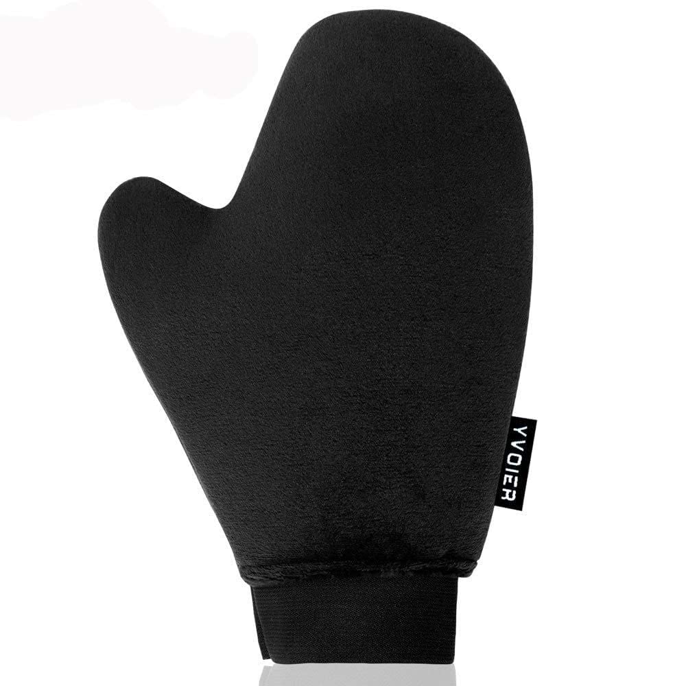 Yvoier Self Tanning Mitt Applicator Kit 4 in 1 Self Applicator Set with Exfoliating Glove,Tan Mitt Applicator, Tanning Back Lotion Applicators for Your Back,Face Mitt for Tanning Lotion, Spray, Mousse