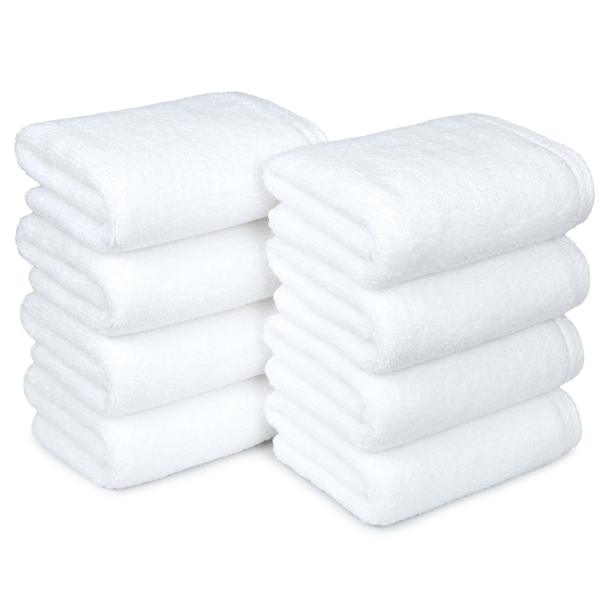Amazon Basics 2-Piece Quick-Dry Oversize Bath Towel, 100% Cotton, 54" x 30", White