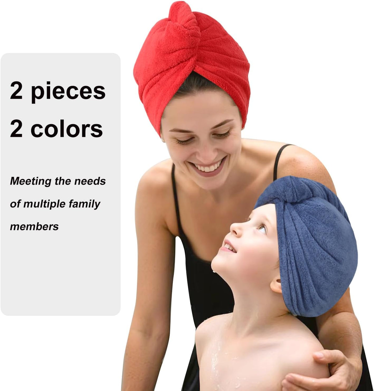 Microfiber Hair Drying Towel Wrap,Hair Turbans Towel for Wet Hair