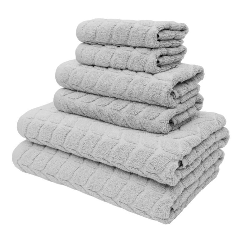 BAGNO MILANO Turkish Cotton Hand & Bath Towels - Plush, Ultra Absorbent Set (Cream, 2 pcs Bath Towel Set)