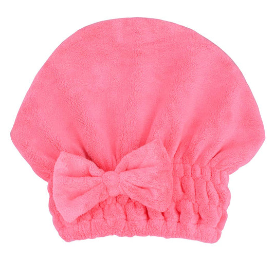 Microfiber Hair Drying Towels Head wrap with Bow-Knot Shower Cap Hair Turban hairWrap Bath Cap for Curly Short or Long & Wet Hair Gift for Women 2pack