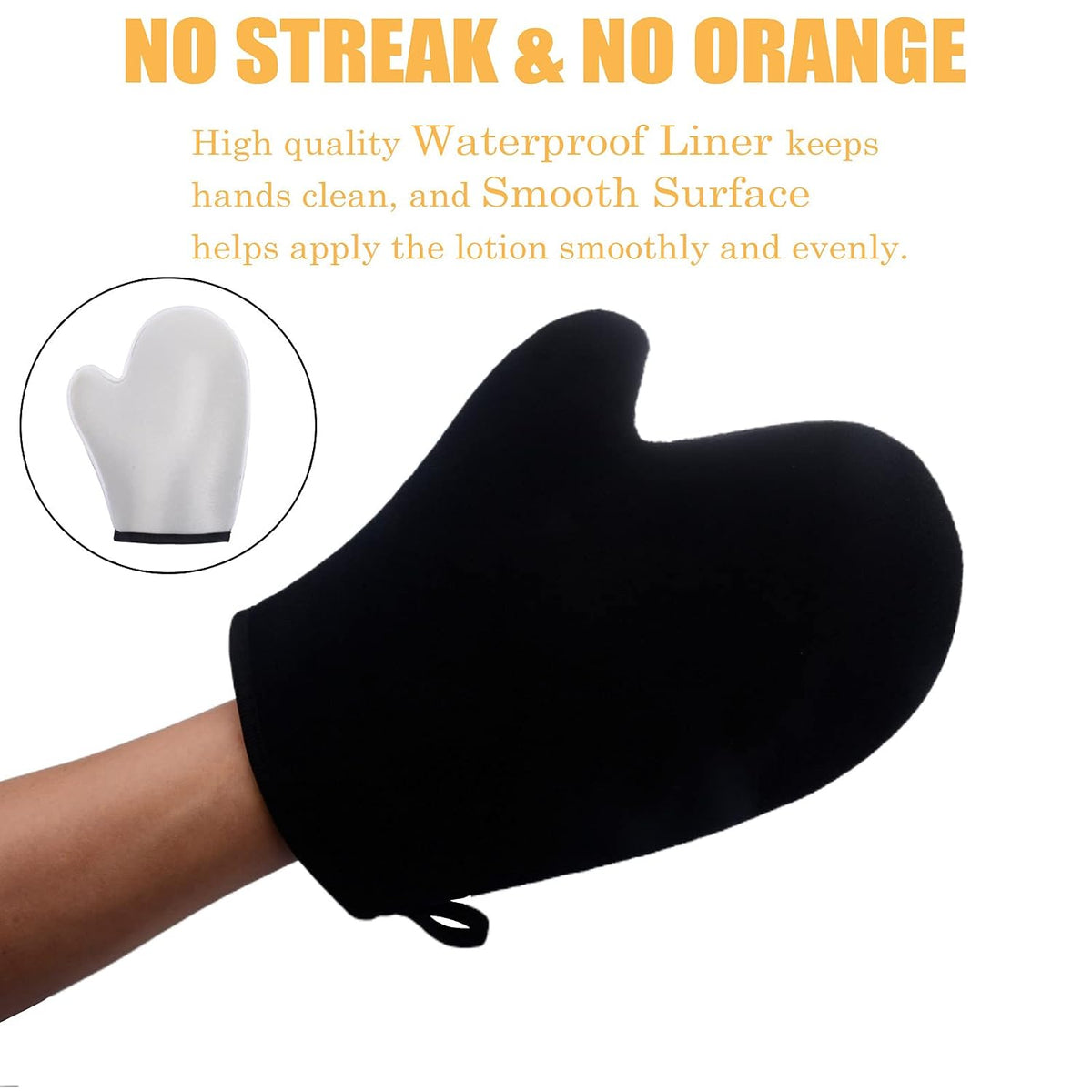 5 Pack Self Tanning Mitt Applicator Kit - Face Tan Mitt, Back Lotion Applicator, Exfoliating Glove, Tanning Brush，Mini Tanner Mitt