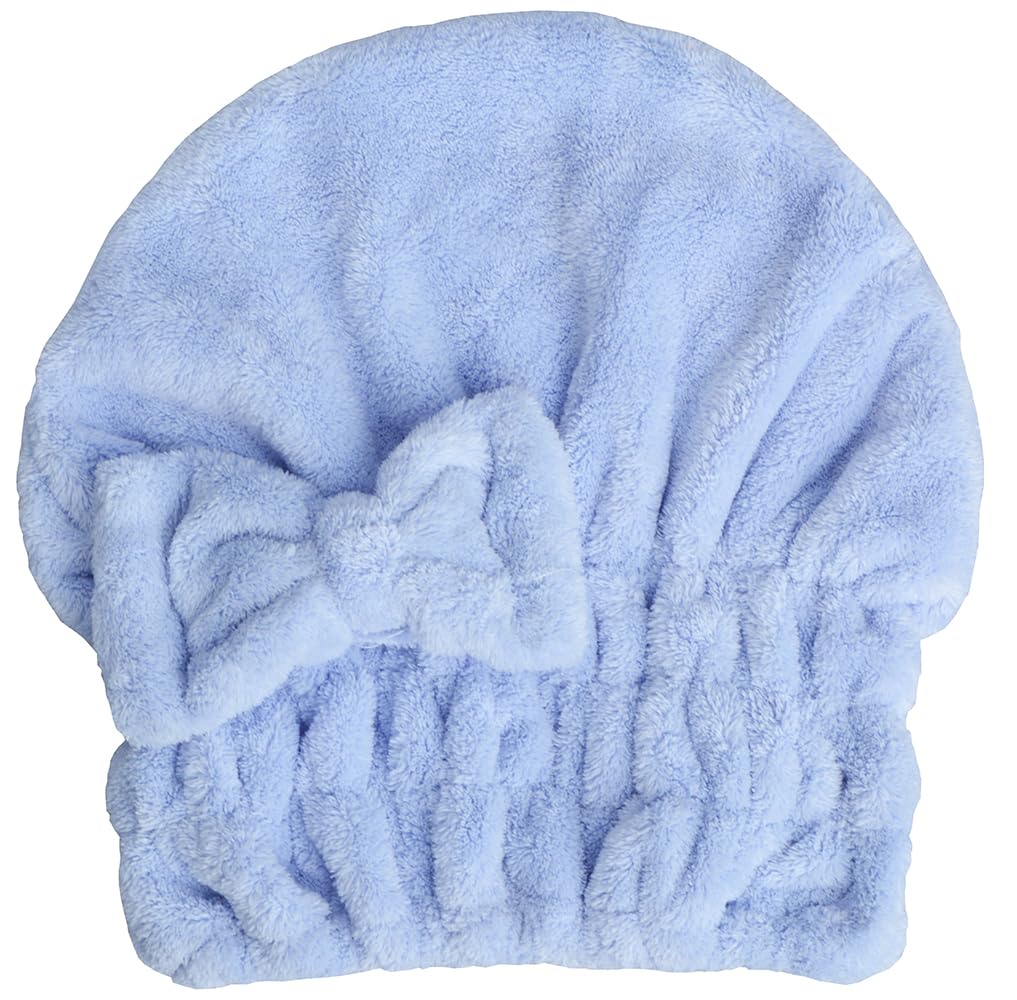HOPESHINE Microfiber Hair Towel Cap for Women Wet Short or Long Curly Hair Super Absorbent Turbans Anti Frizz Great Gift for Women and Girls (Black, 1)