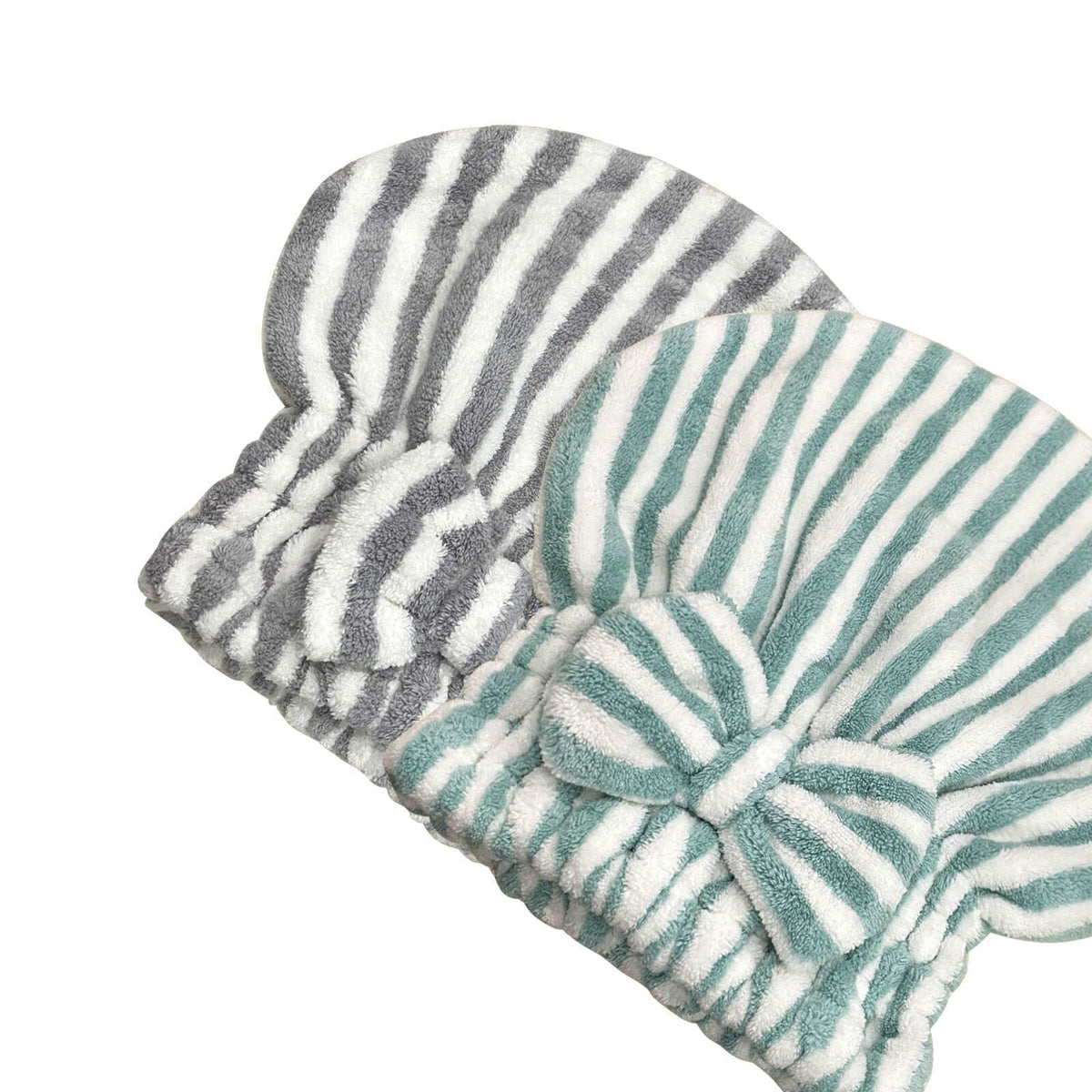 Jseng 3PC Microfiber Hair Towel Caps, Extreme Soft & Ultra Absorbent, Fast Drying Hair Drying Caps Towel Turban Wrap for Wet Hair Women