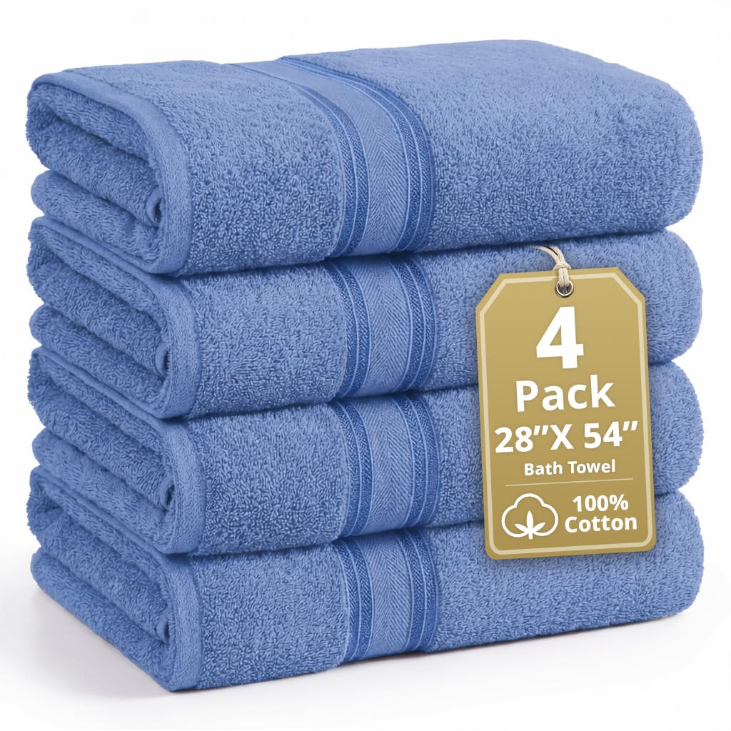 LANE LINEN Bath Towel Set 100% Cotton 18 Piece Soft Absorbent - Grey