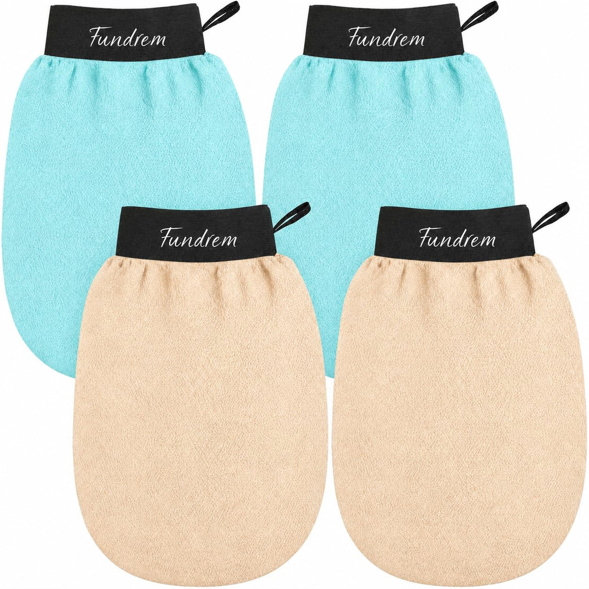 Exfoliating Glove 2 Pack, Korean Exfoliating Mitt, Body Scrubber Exfoliator