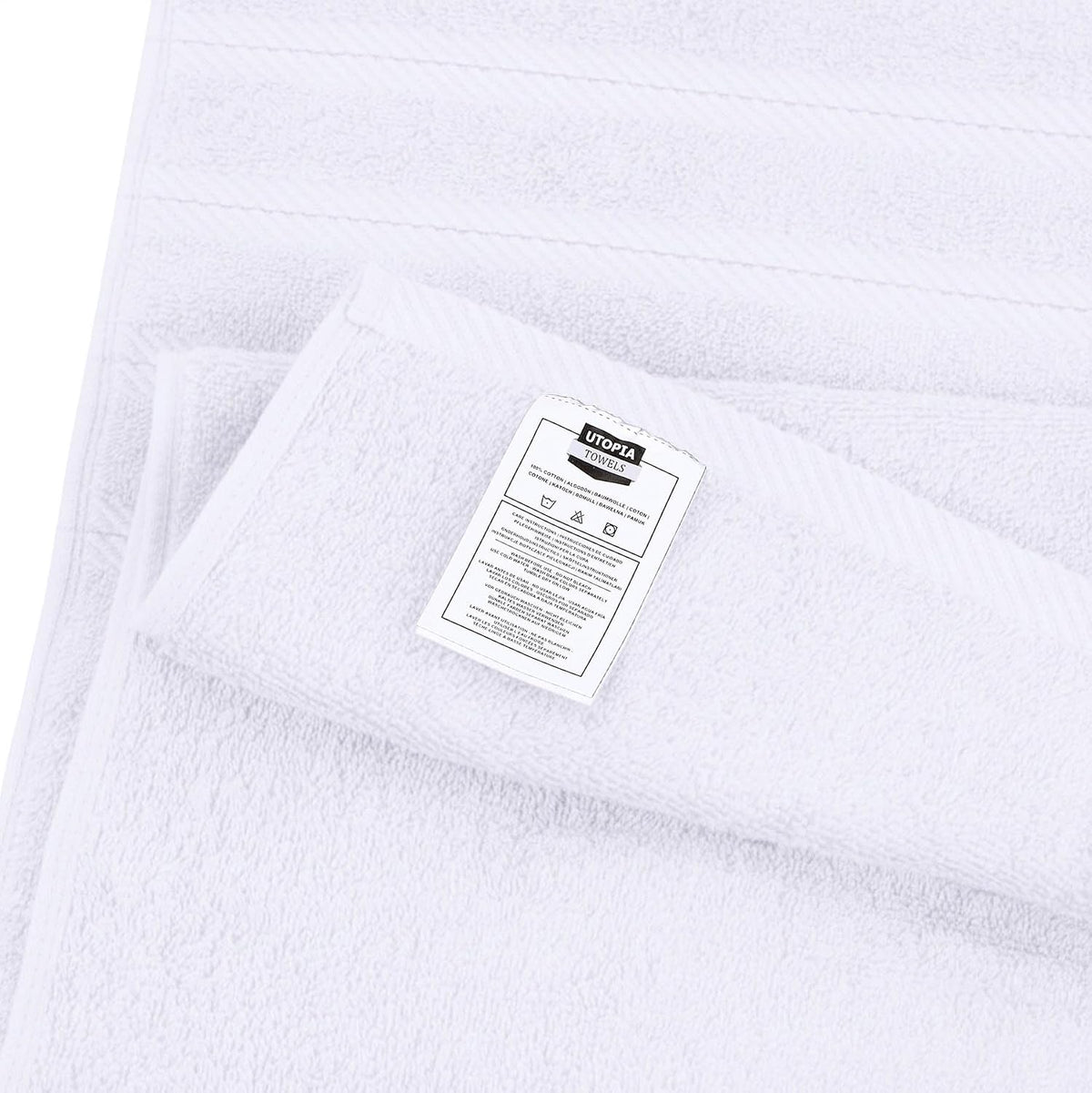 Utopia Towels 4 Pack Premium XL Bath Towels, 30x60 in, Cotton, White