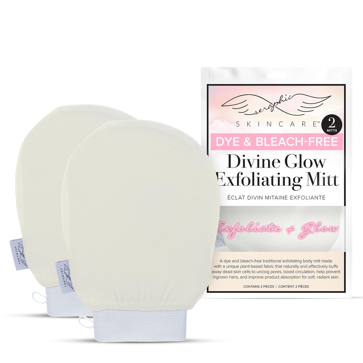 Original Premium Exfoliating Glove for Body 2pc - Body Scrubber Exfoliator