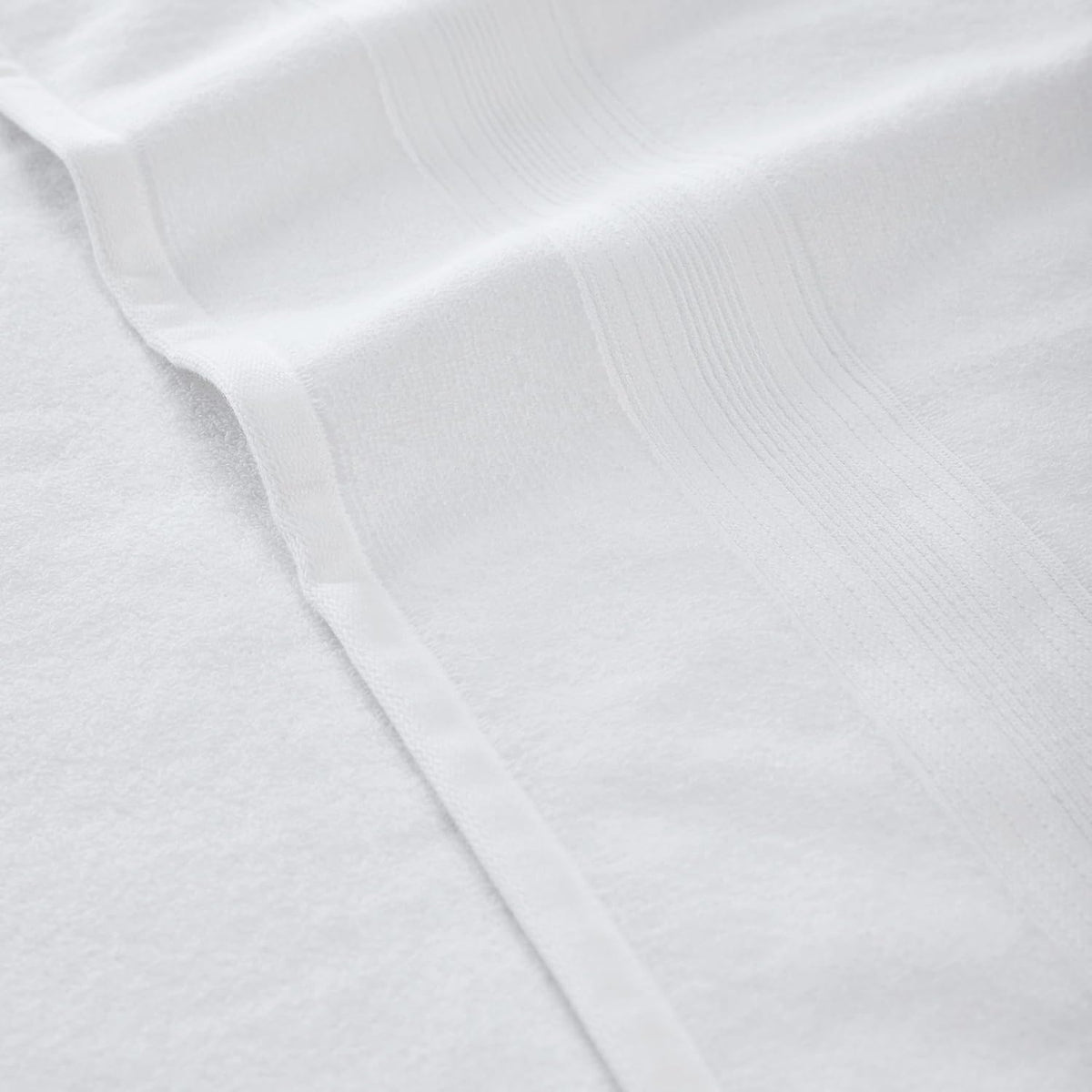 Modern Threads Hotel Collection 6-Pack 100% Ring Spun Cotton, Highly Absorbent Quick Drying Bath Towel Set, White, 27x54