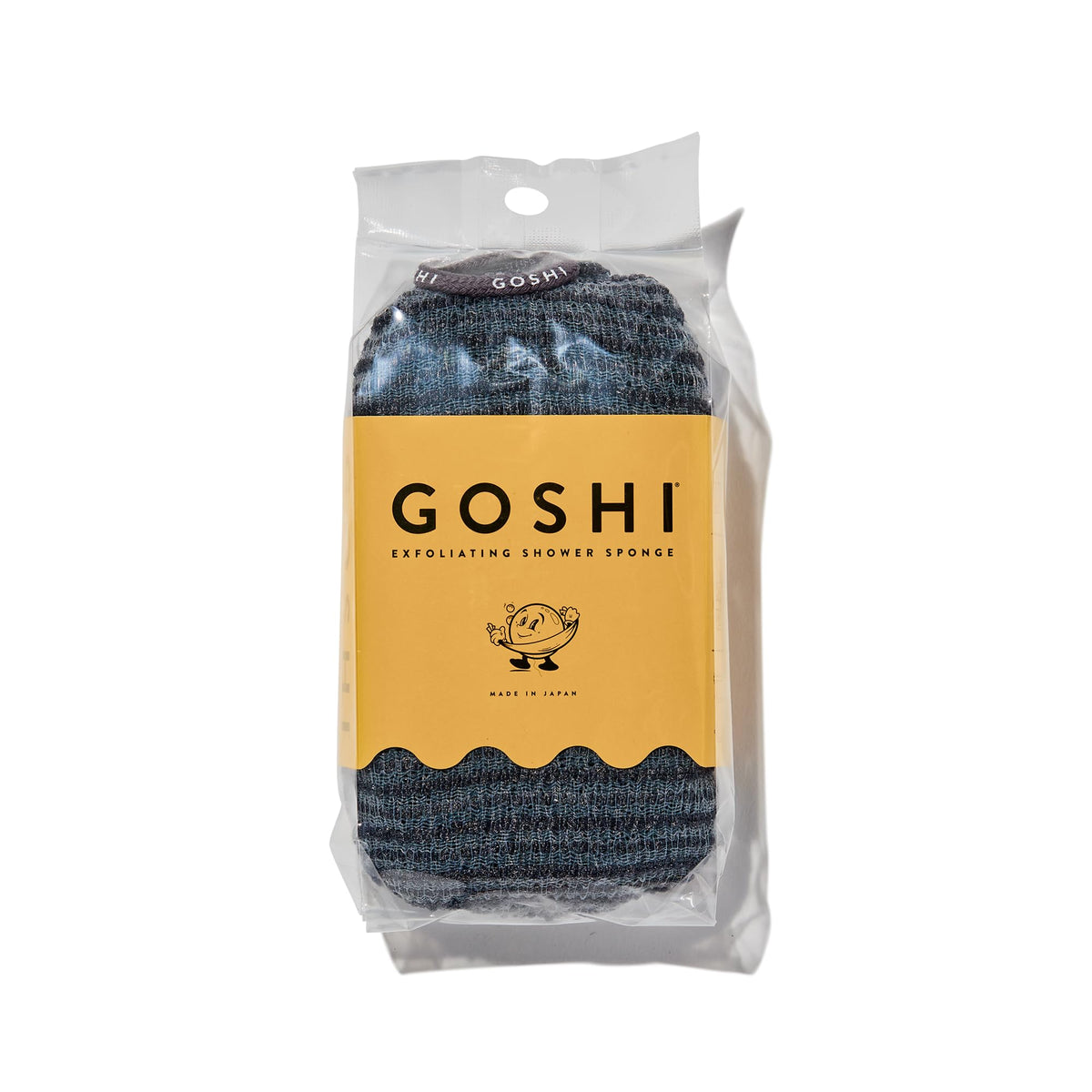 Goshi Exfoliating Shower Sponge- Grey, Rapid-Drying, Rip Resistant