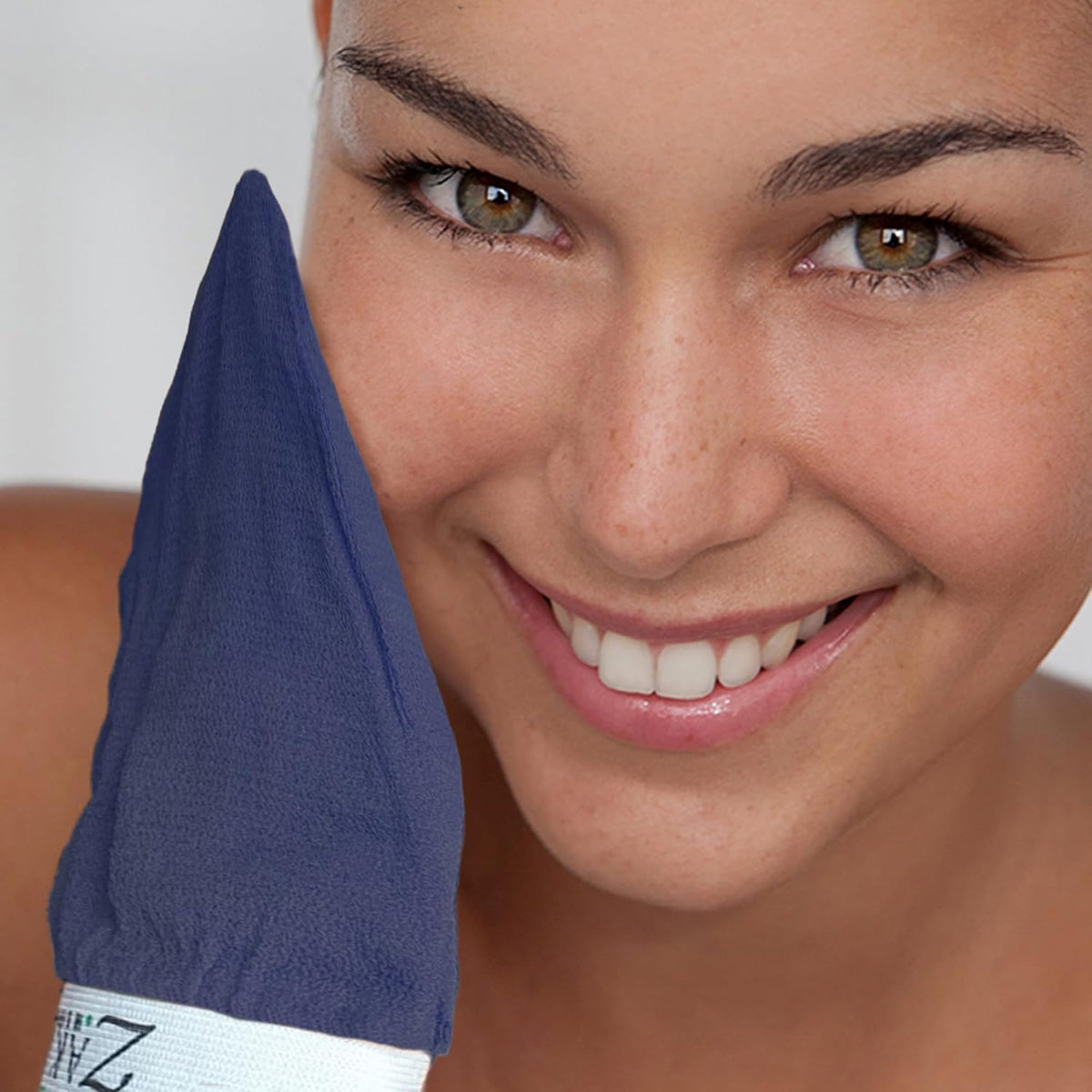 Original Kessa Exfoliating Glove - Rough Blue - Microdermabrasion exfoliating mitts, Removes unwanted dead skin, dirt and grime and Keratosis Pilaris. Great for spray tan removal.