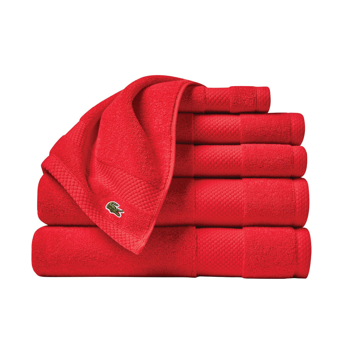 Lacoste Heritage 100% Supima Cotton Bath Towel 30" x 54", Sand