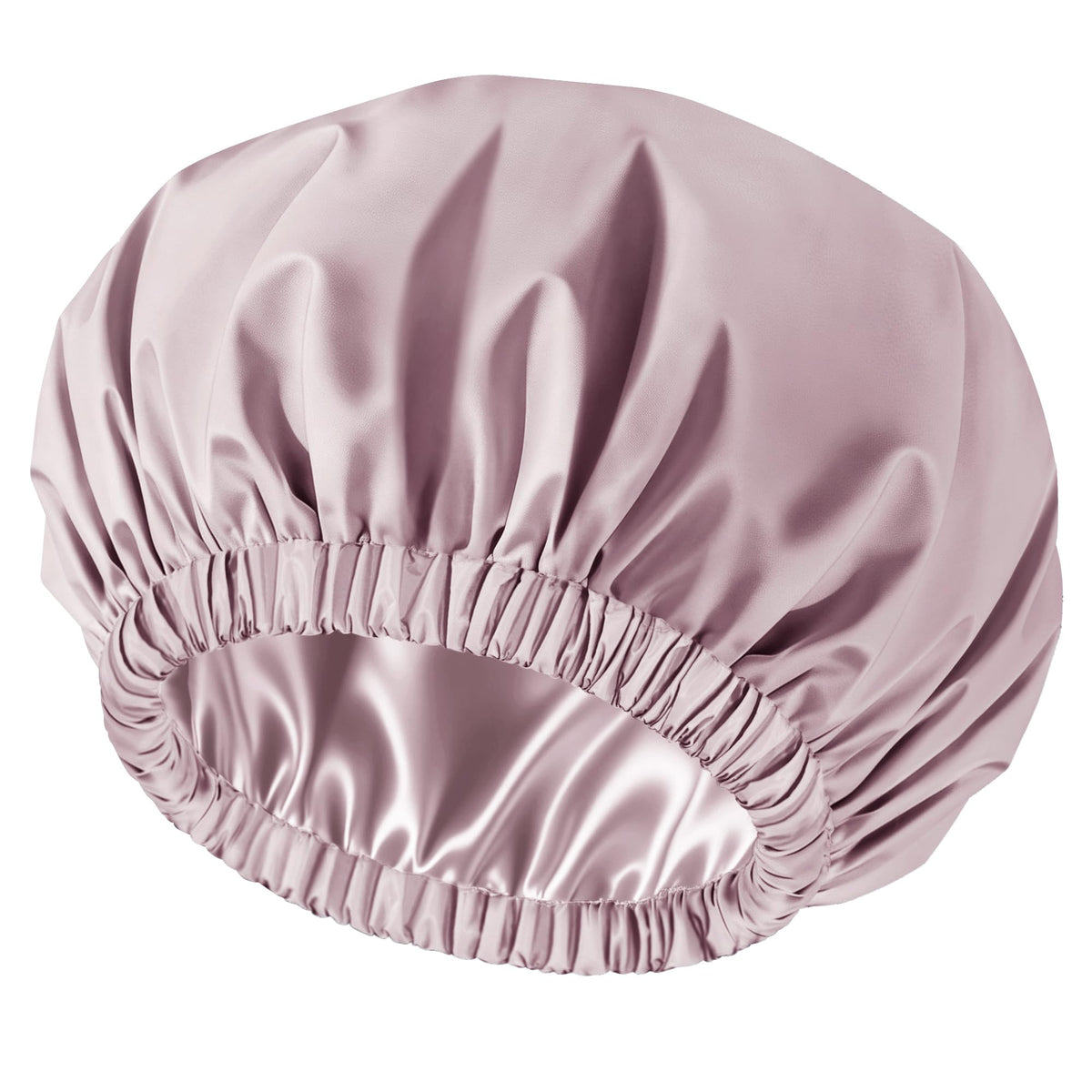 Shower Cap for Women, Reusable Waterproof Satin Lined Shower Cap
