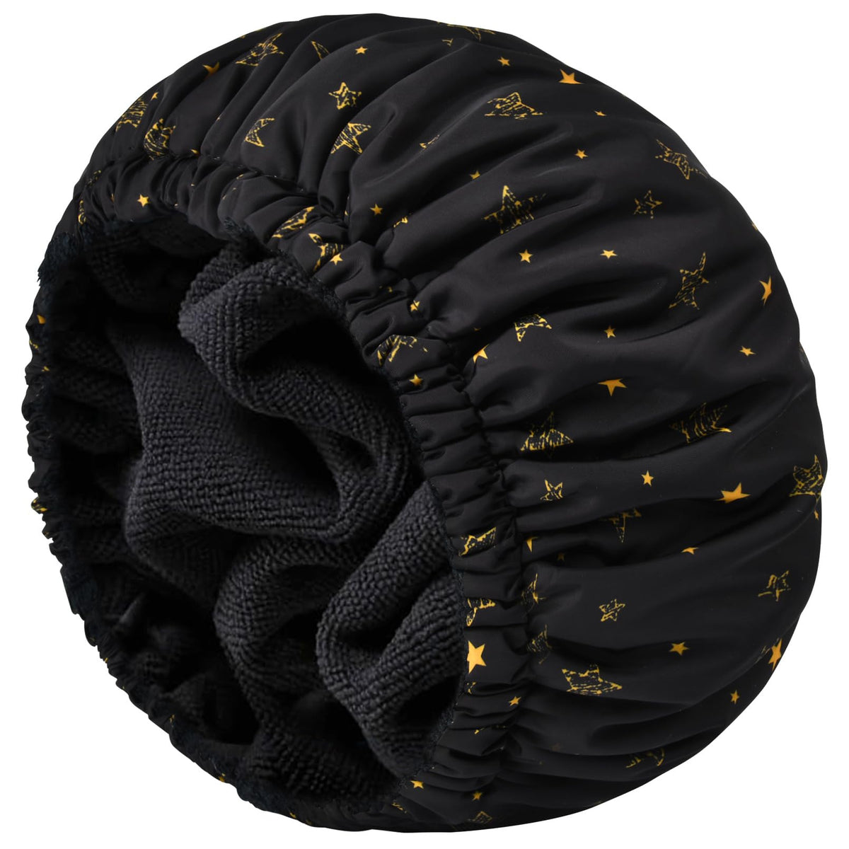 Shower Cap for Women Terry Lined Bee Bath Cap Large Reusable Waterproof Elastic Band Beekeeper Shower Caps for Long Thick Hair Soft Bath Shower Hair Caps