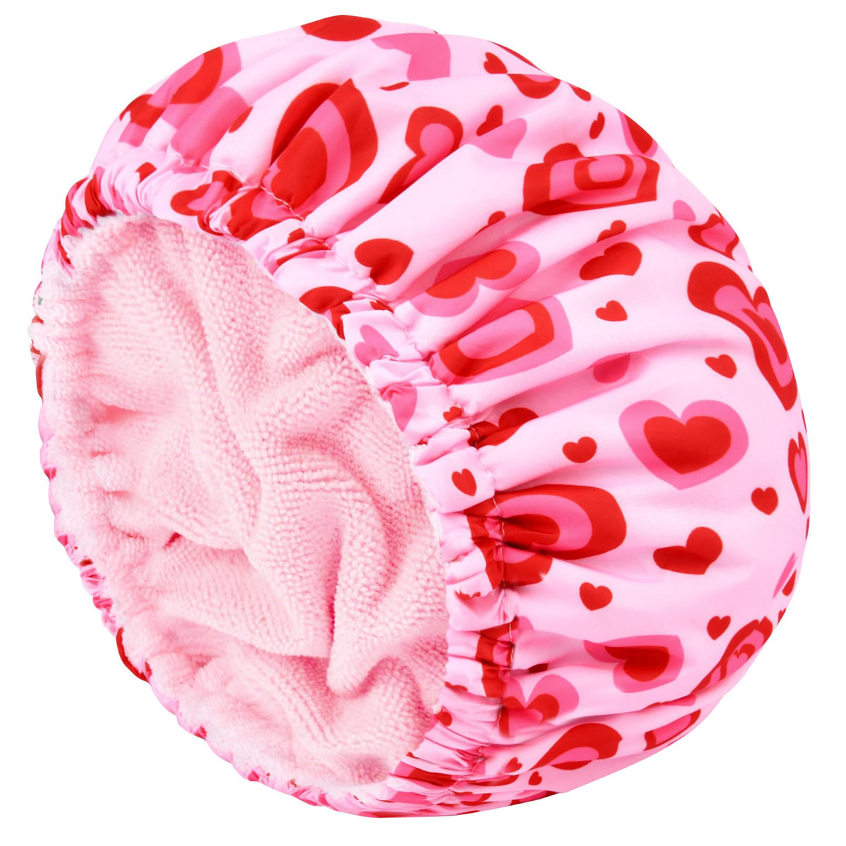 Shower Cap for Women Terry Lined Bee Bath Cap Large Reusable Waterproof Elastic Band Beekeeper Shower Caps for Long Thick Hair Soft Bath Shower Hair Caps