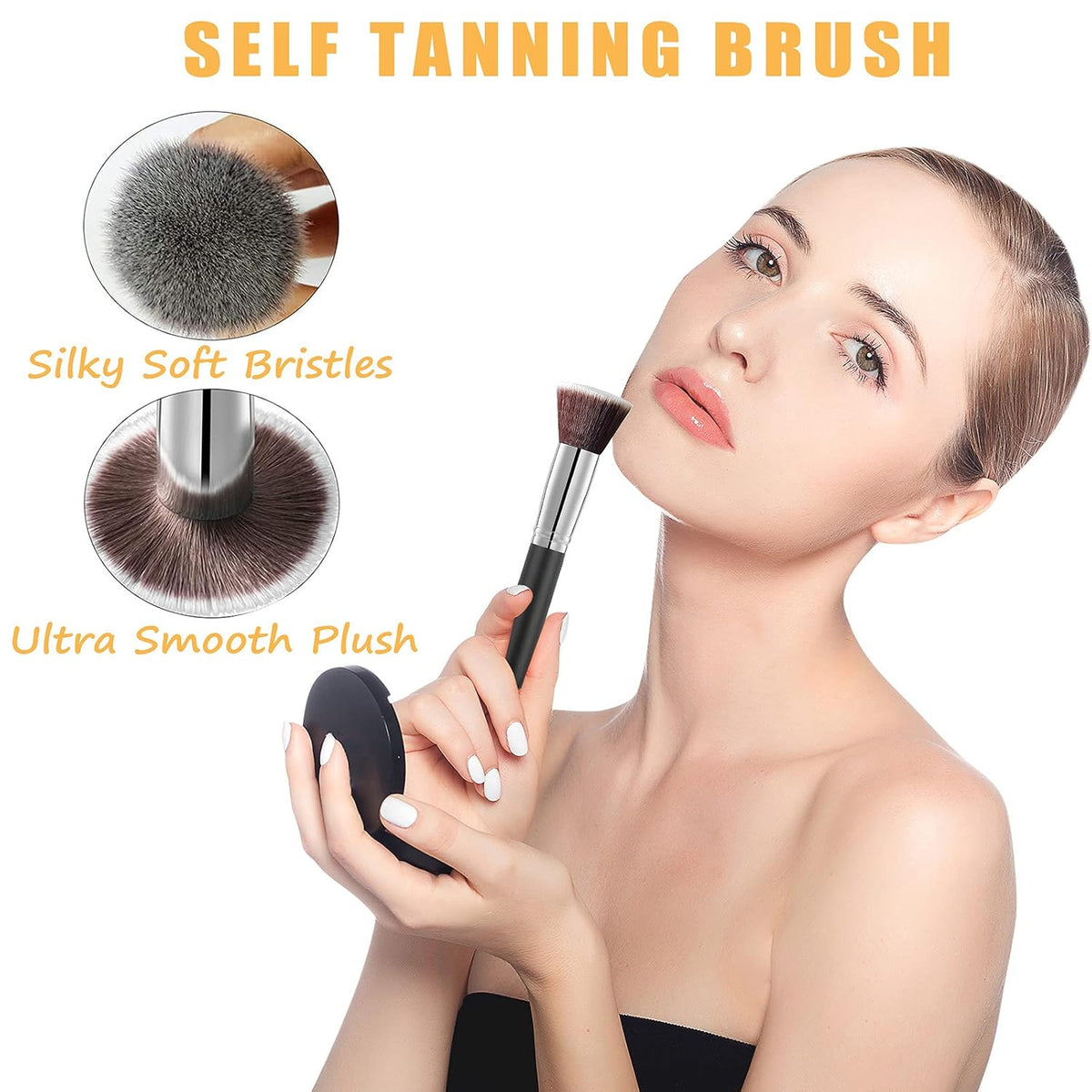5 Pack Self Tanning Mitt Applicator Kit - Face Tan Mitt, Back Lotion Applicator, Exfoliating Glove, Tanning Brush，Mini Tanner Mitt
