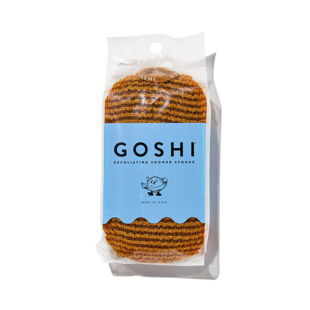 Goshi Exfoliating Shower Sponge- Grey, Rapid-Drying, Rip Resistant