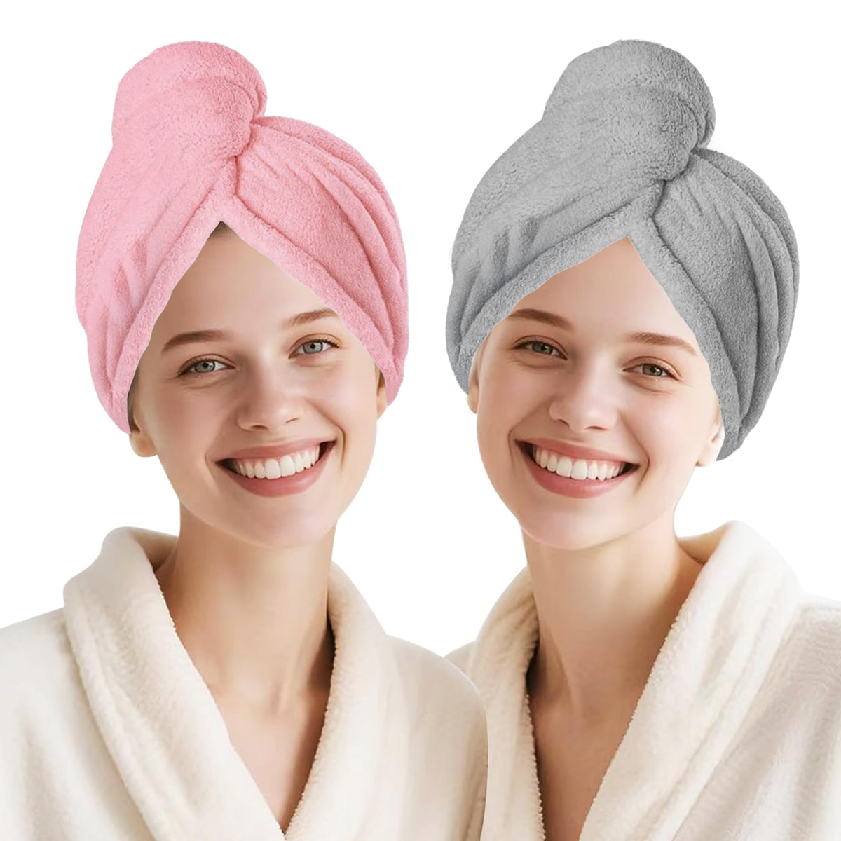 Microfiber Hair Drying Towel Wrap,Hair Turbans Towel for Wet Hair