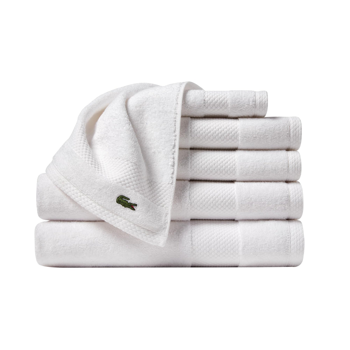 Lacoste Heritage 100% Supima Cotton Bath Towel 30" x 54", Aloe