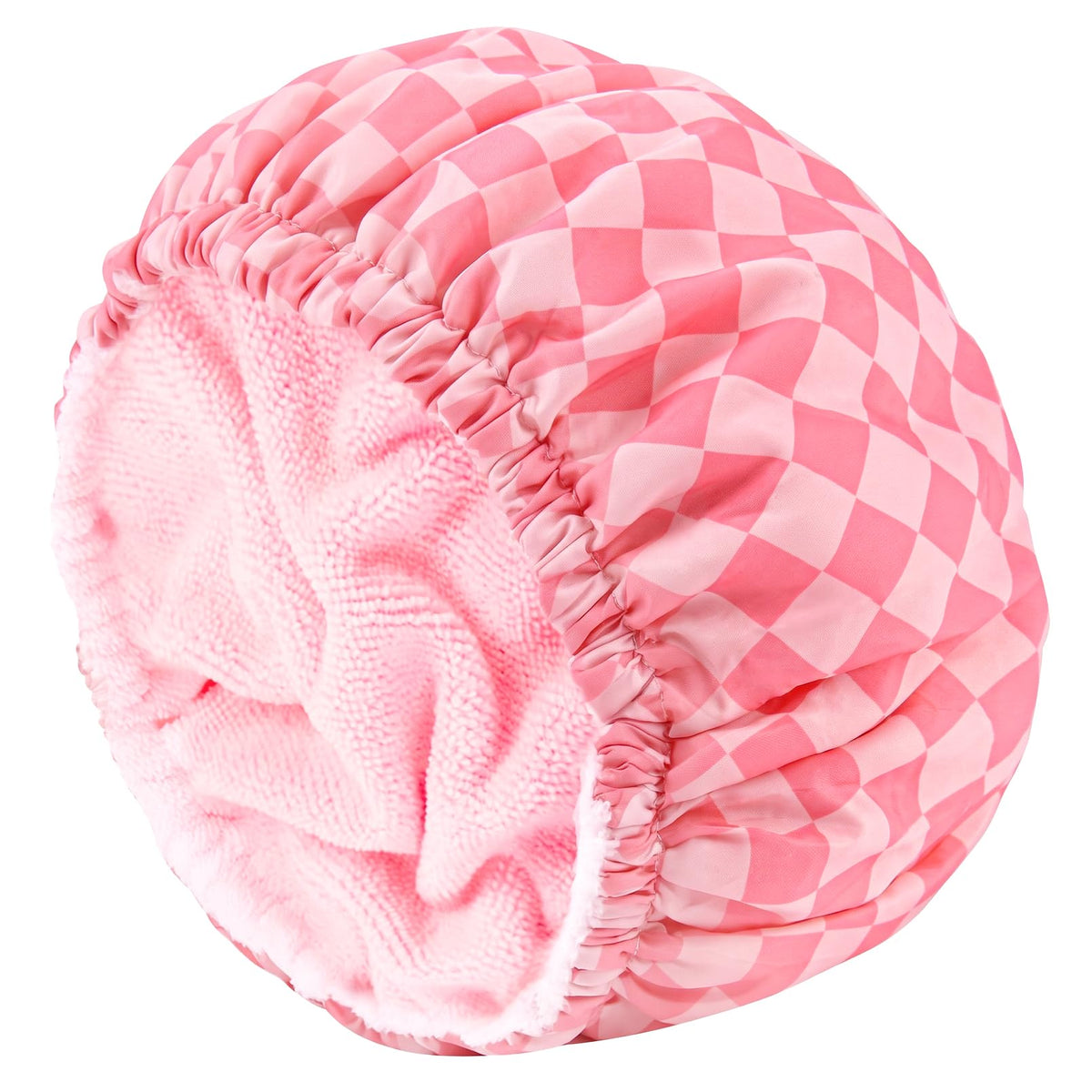 Shower Cap for Women Terry Lined Bee Bath Cap Large Reusable Waterproof Elastic Band Beekeeper Shower Caps for Long Thick Hair Soft Bath Shower Hair Caps