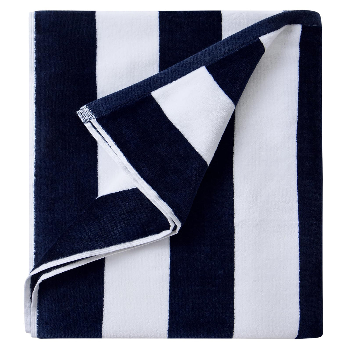 LULUHOME Oversized Beach Towel 36x70 Inch,100% Cotton,Striped Pool Towel