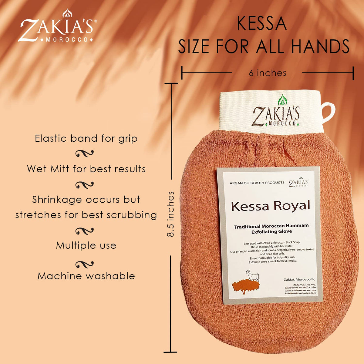 Original Kessa Exfoliating Glove - Rough Blue - Microdermabrasion exfoliating mitts, Removes unwanted dead skin, dirt and grime and Keratosis Pilaris. Great for spray tan removal.