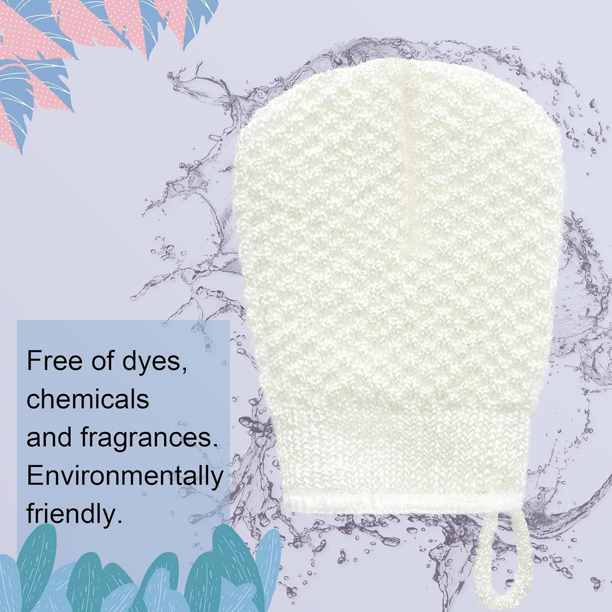 MIG4U 3 PCS Exfoliating Facial Scrubber Mitt, Face Cleanser Wash Mittens Exfoliator for Men & Women Dead Skin Cleaning Gloves