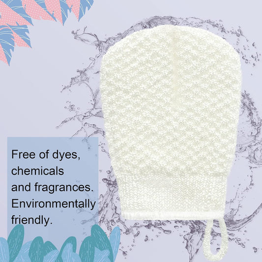 MIG4U 3 PCS Exfoliating Facial Scrubber Mitt, Face Cleanser Wash Mittens Exfoliator for Men & Women Dead Skin Cleaning Gloves